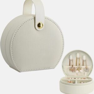 Elegant White Jewelry Case